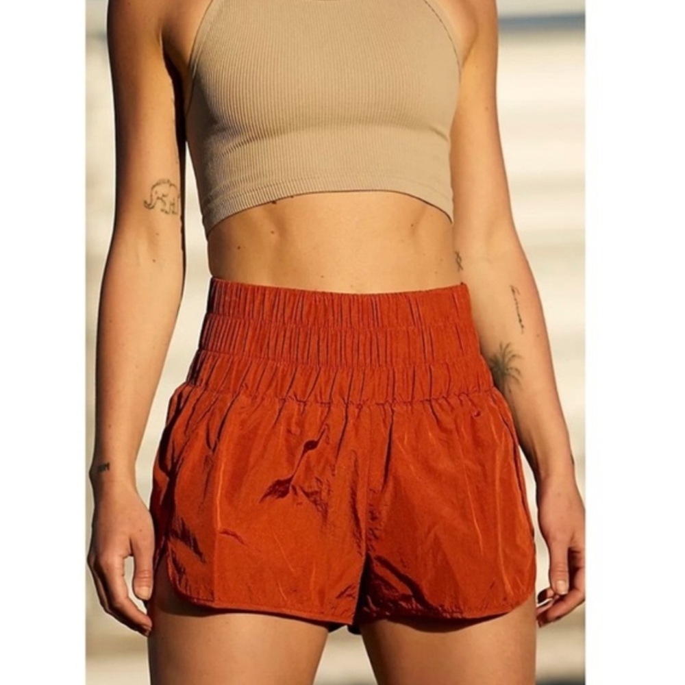 FP Movement Women's Athletic Rust Shorts